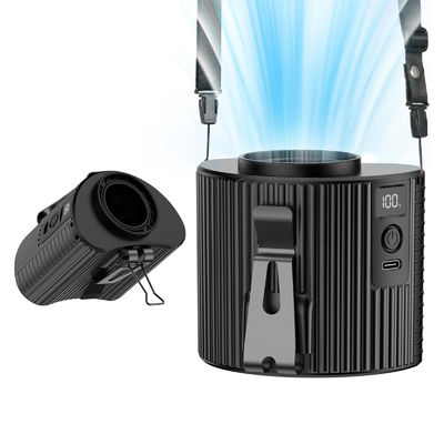 Socool扇風機 ミニ ネック アウトドア Usb LED 腰クリップ扇風機 ウェアラブル 充電可能 4000MAh